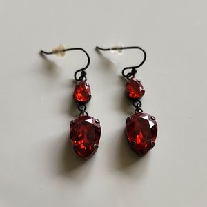 Touchstone Crystal Red Magma Earrings